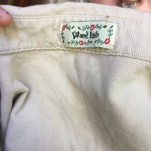 corduroy embroidered Wang lih button down